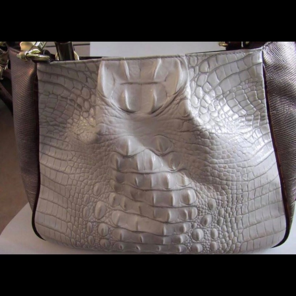 Brahmin Ruby Black Melbourne Satchel Bag Purse